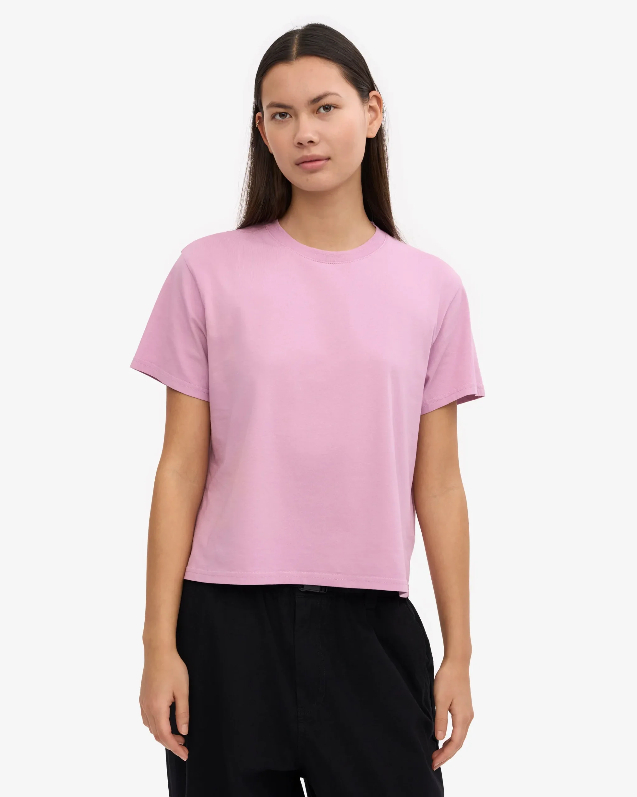 Organic Boxy Crop Tee - Cherry Blossom