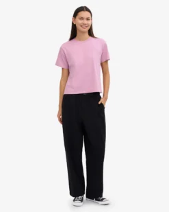 Organic Boxy Crop Tee - Cherry Blossom