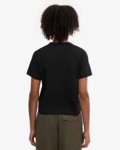 Organic Boxy Crop Tee - Deep Black (3-Pack)