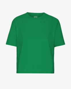 Organic Boxy Crop Tee - Kelly Green