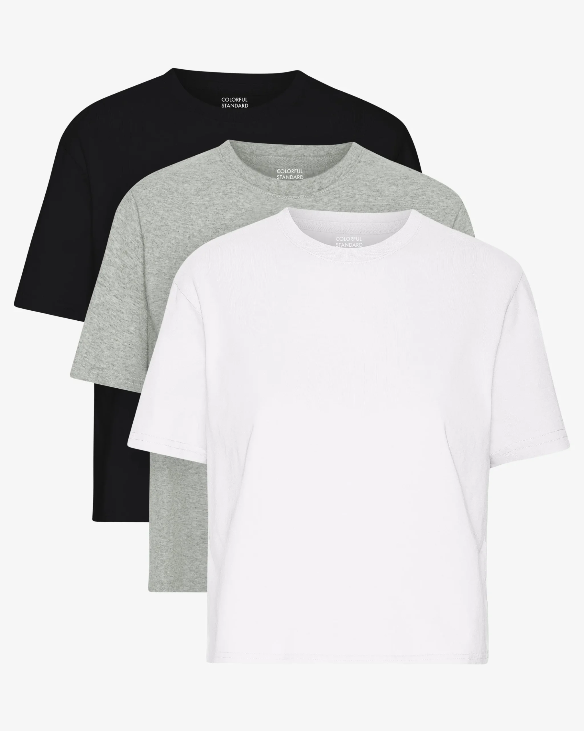 Organic Boxy Crop Tee - Mixed 07 (3-Pack)