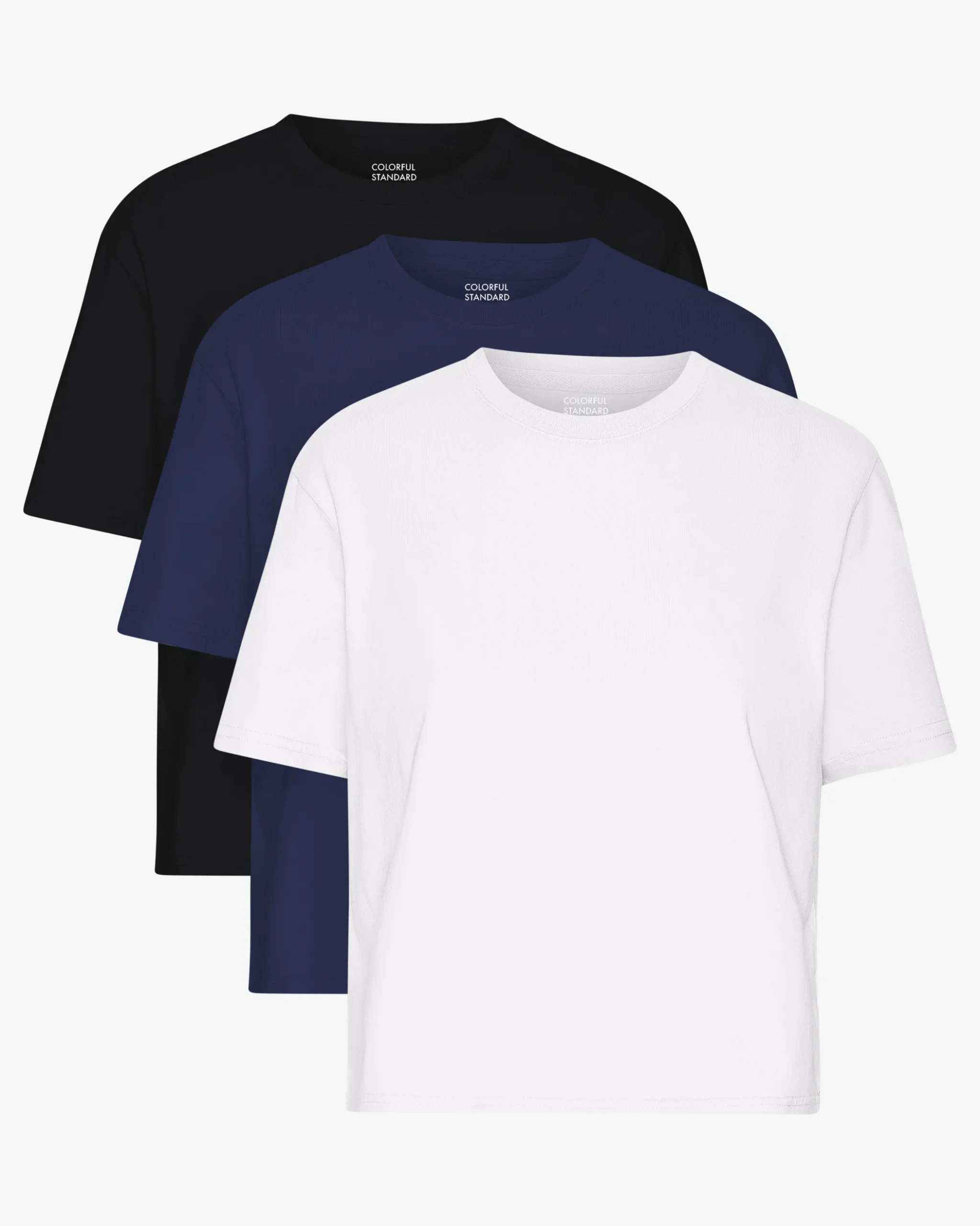 Organic Boxy Crop Tee - Mixed 04 (3-Pack)