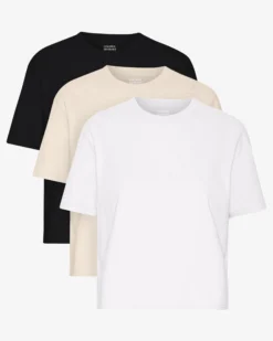 Organic Boxy Crop Tee - Mixed 03 (3-Pack)