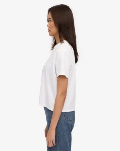 Organic Boxy Crop Tee - Optical White (3-Pack)