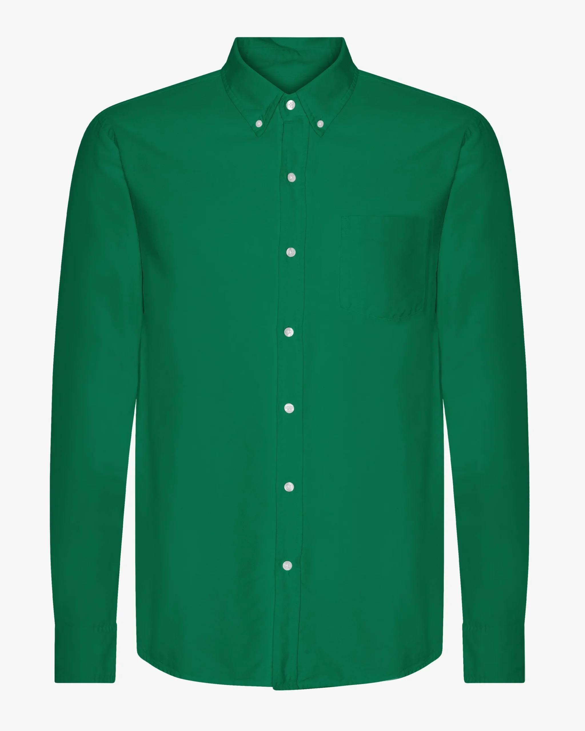 Organic Button Down Shirt - Kelly Green