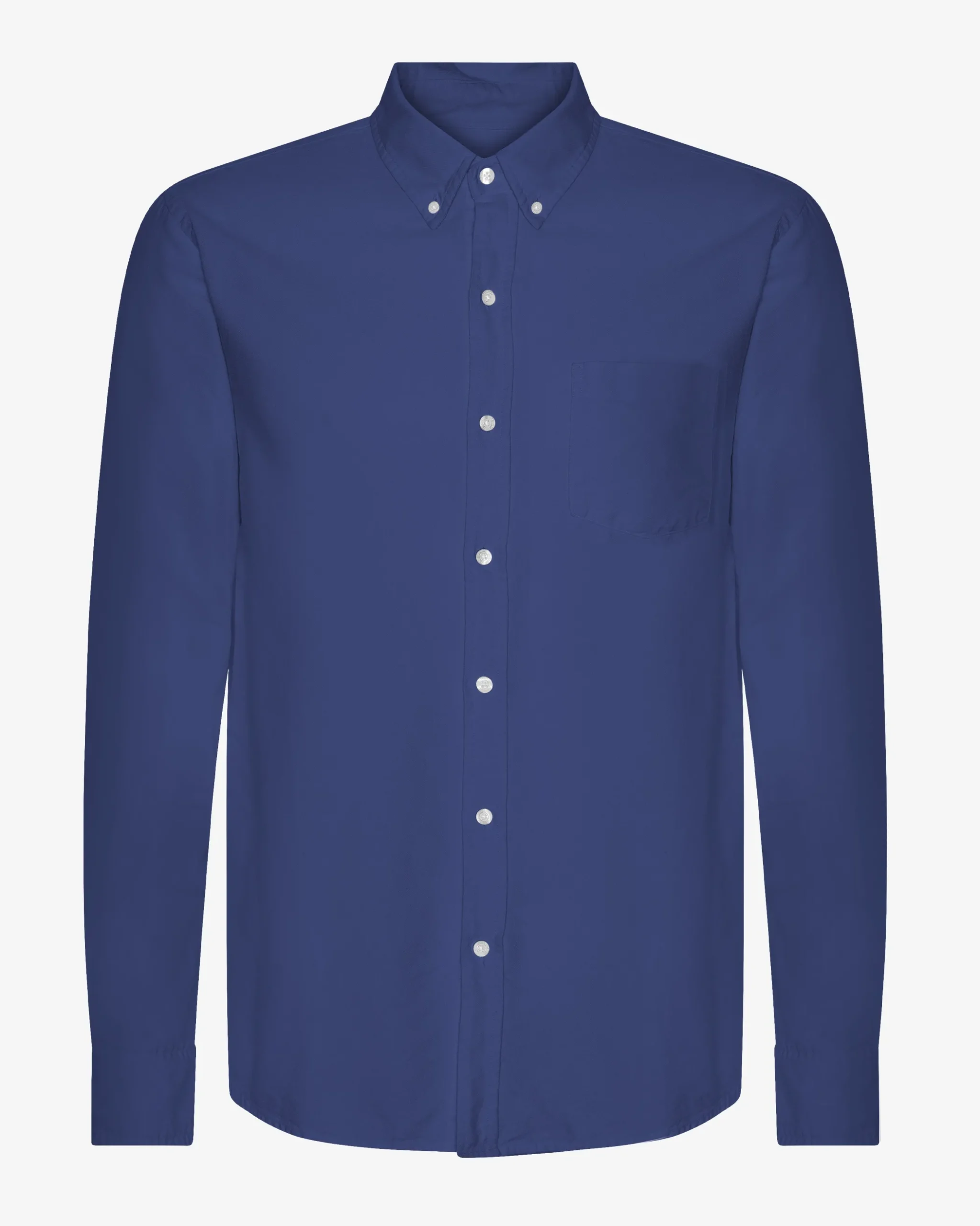 Organic Button Down Shirt - Marine Blue