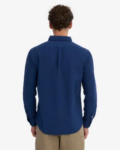 Organic Button Down Shirt - Marine Blue