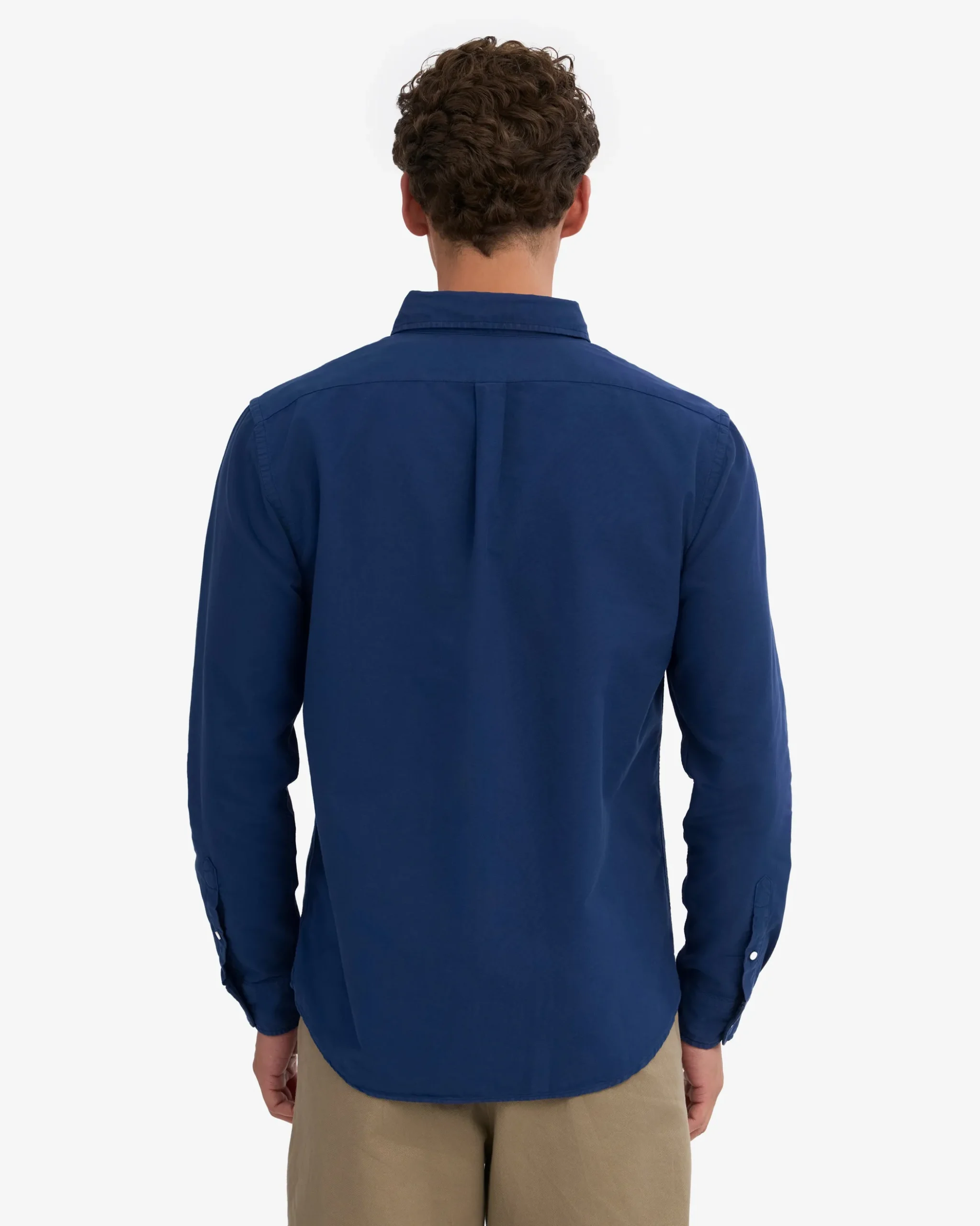 Organic Button Down Shirt - Marine Blue