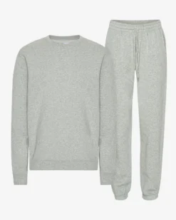 Organic Classic Sweatsuit - Heather Grey