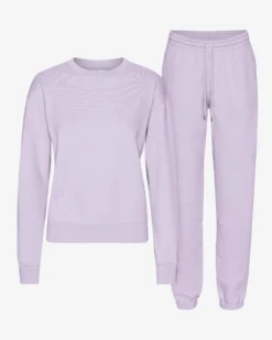 Organic Classic Sweatsuit - Soft Lavender