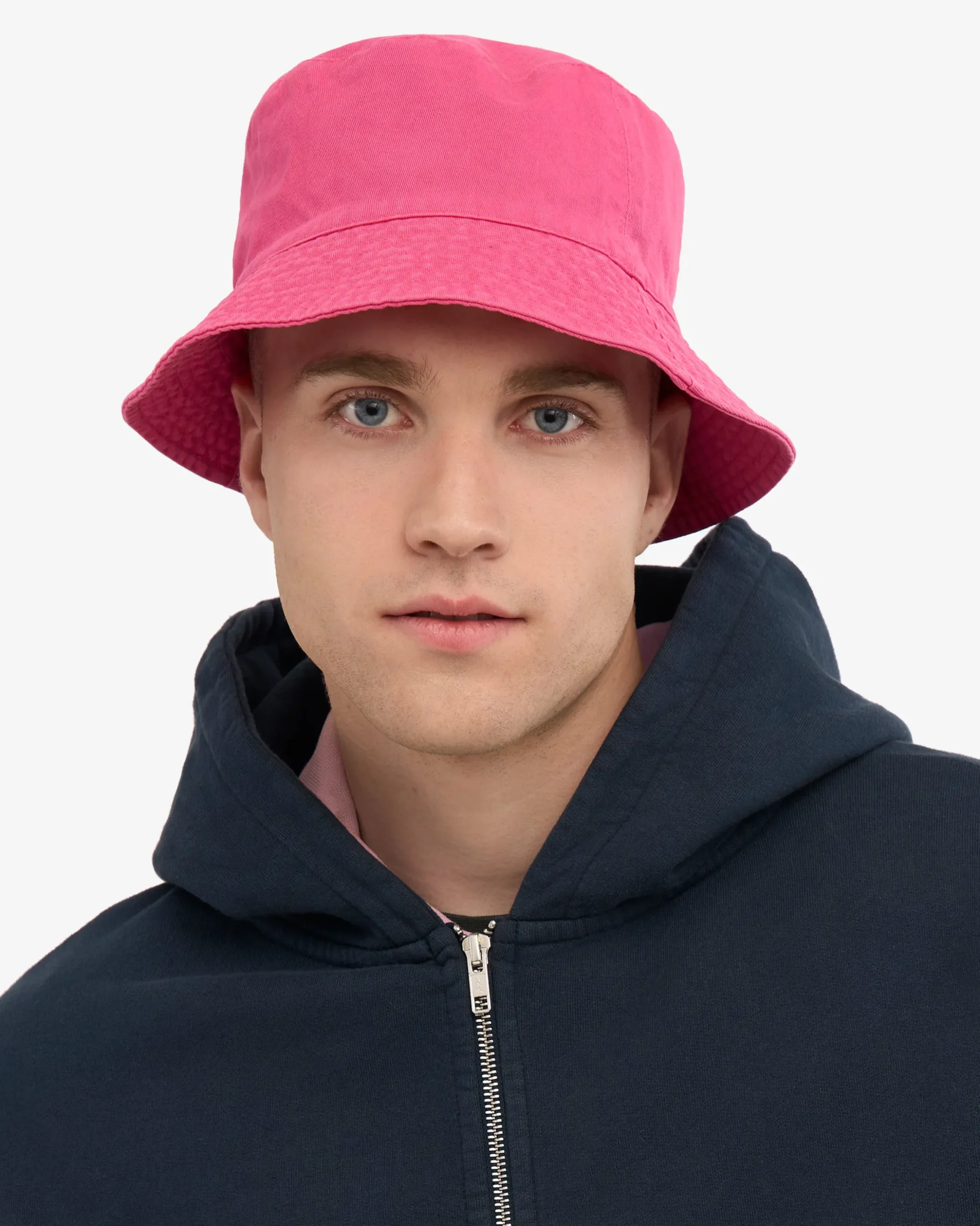 Organic Cotton Bucket Hat - Bubblegum Pink