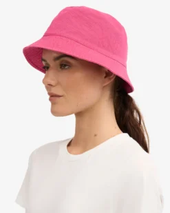 Organic Cotton Bucket Hat - Bubblegum Pink