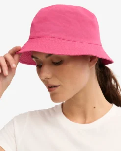 Organic Cotton Bucket Hat - Bubblegum Pink