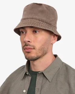 Organic Cotton Bucket Hat - Faded Khaki