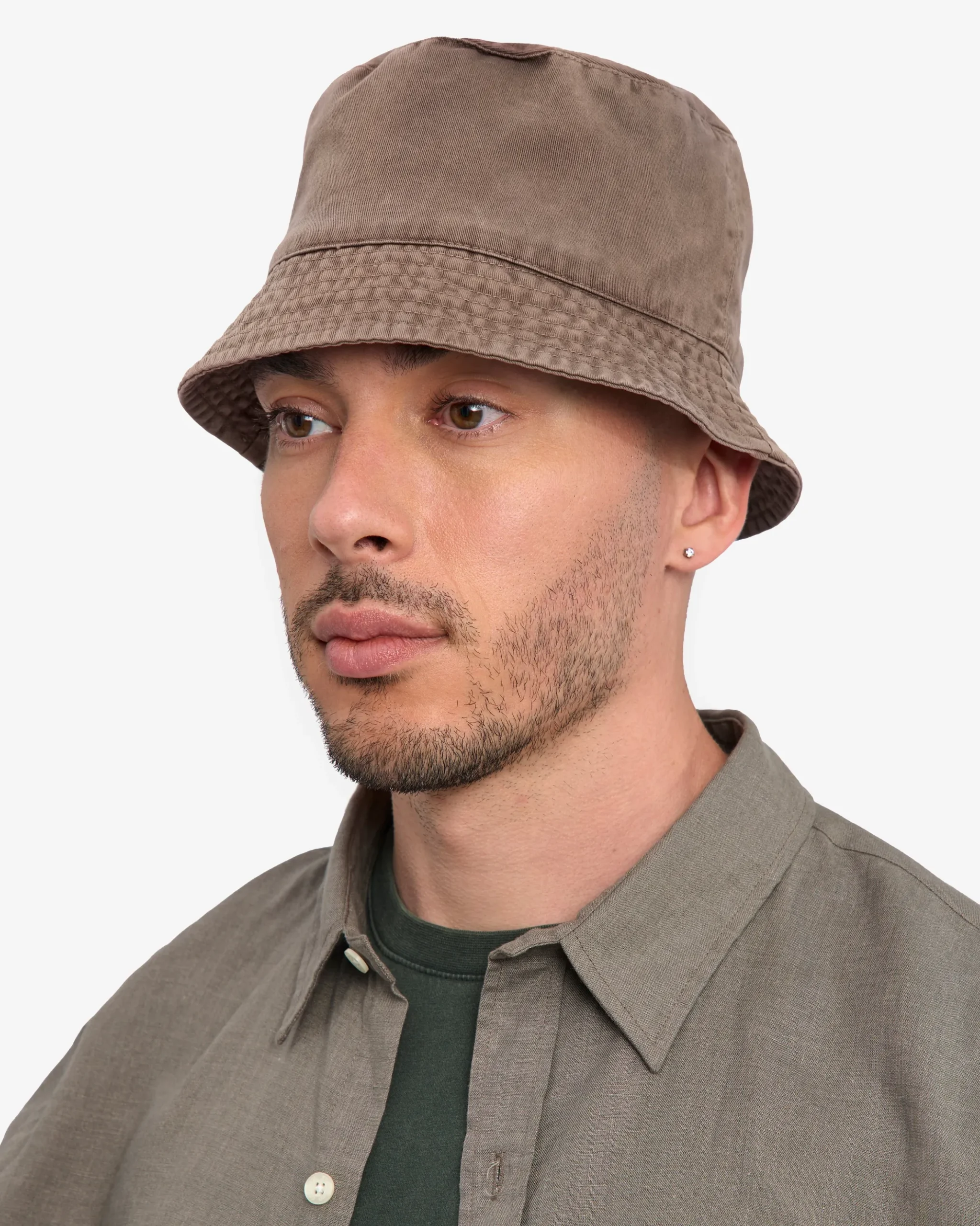 Organic Cotton Bucket Hat - Faded Khaki