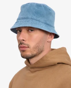 Organic Cotton Bucket Hat - Faded Indigo