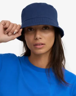 Organic Cotton Bucket Hat - Marine Blue