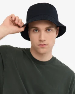 Organic Cotton Bucket Hat - Navy Blue