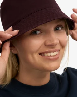 Organic Cotton Bucket Hat - Oxblood Red
