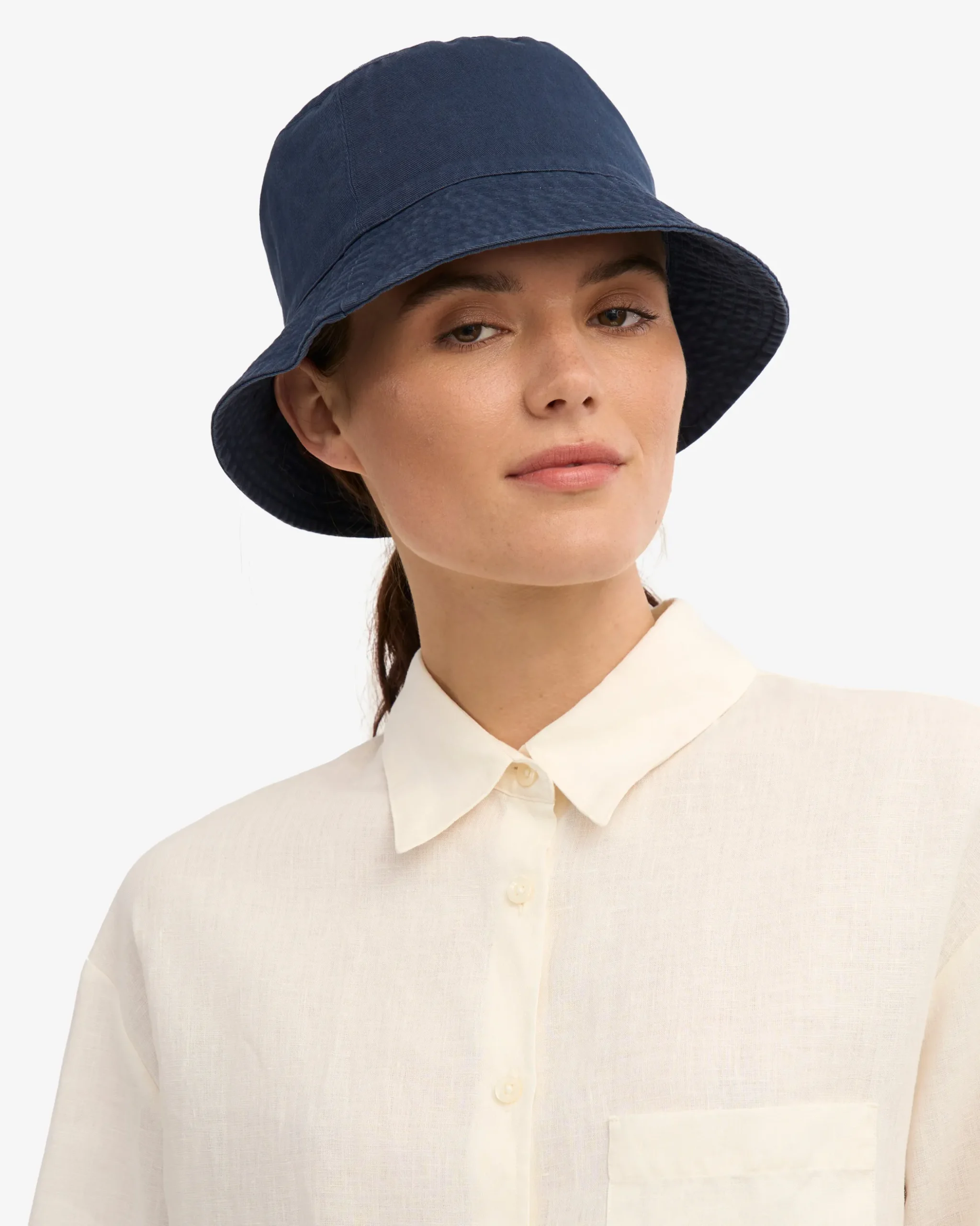 Organic Cotton Bucket Hat - Petrol Blue