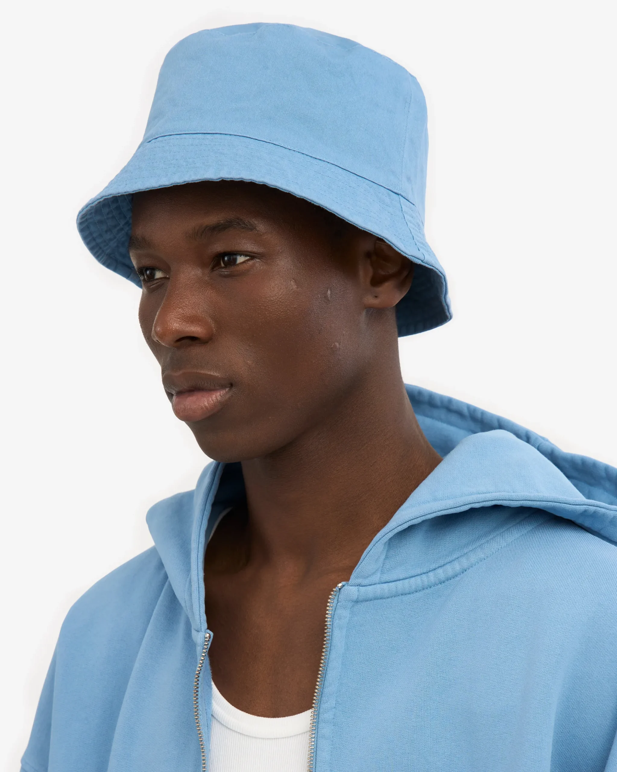 Organic Cotton Bucket Hat - Seaside Blue