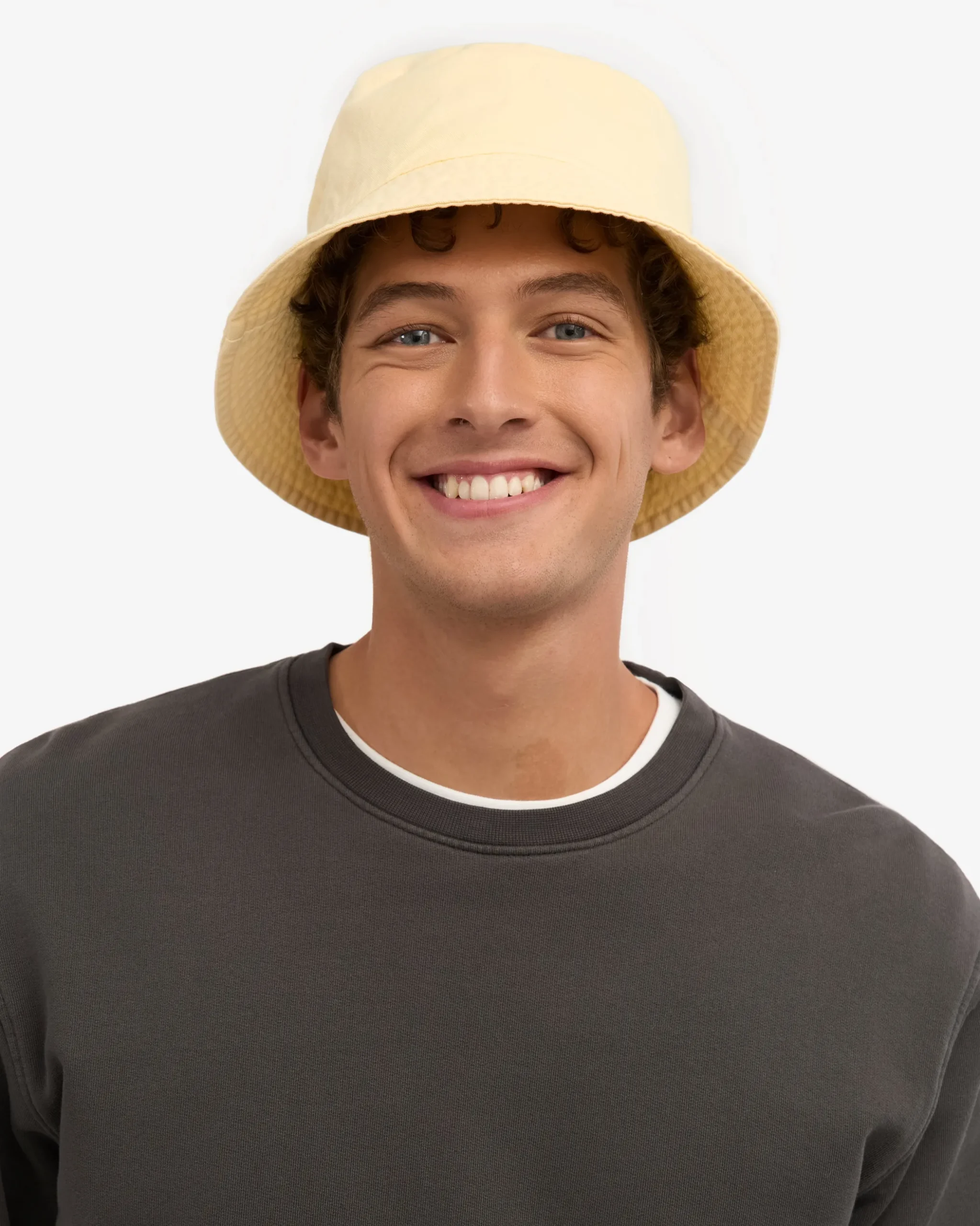 Organic Cotton Bucket Hat - Soft Yellow