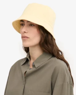 Organic Cotton Bucket Hat - Soft Yellow