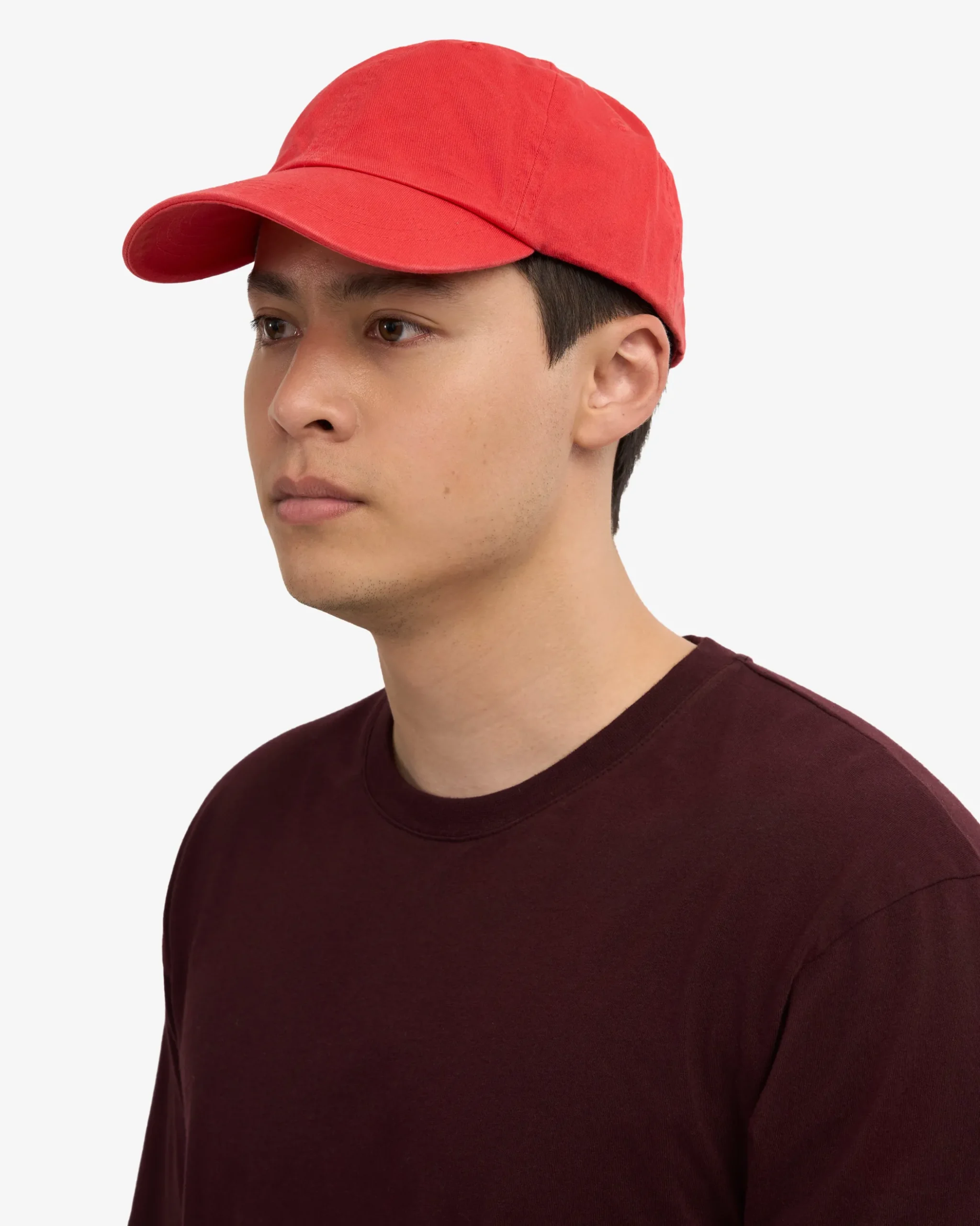 Organic Cotton Cap - Red Tangerine