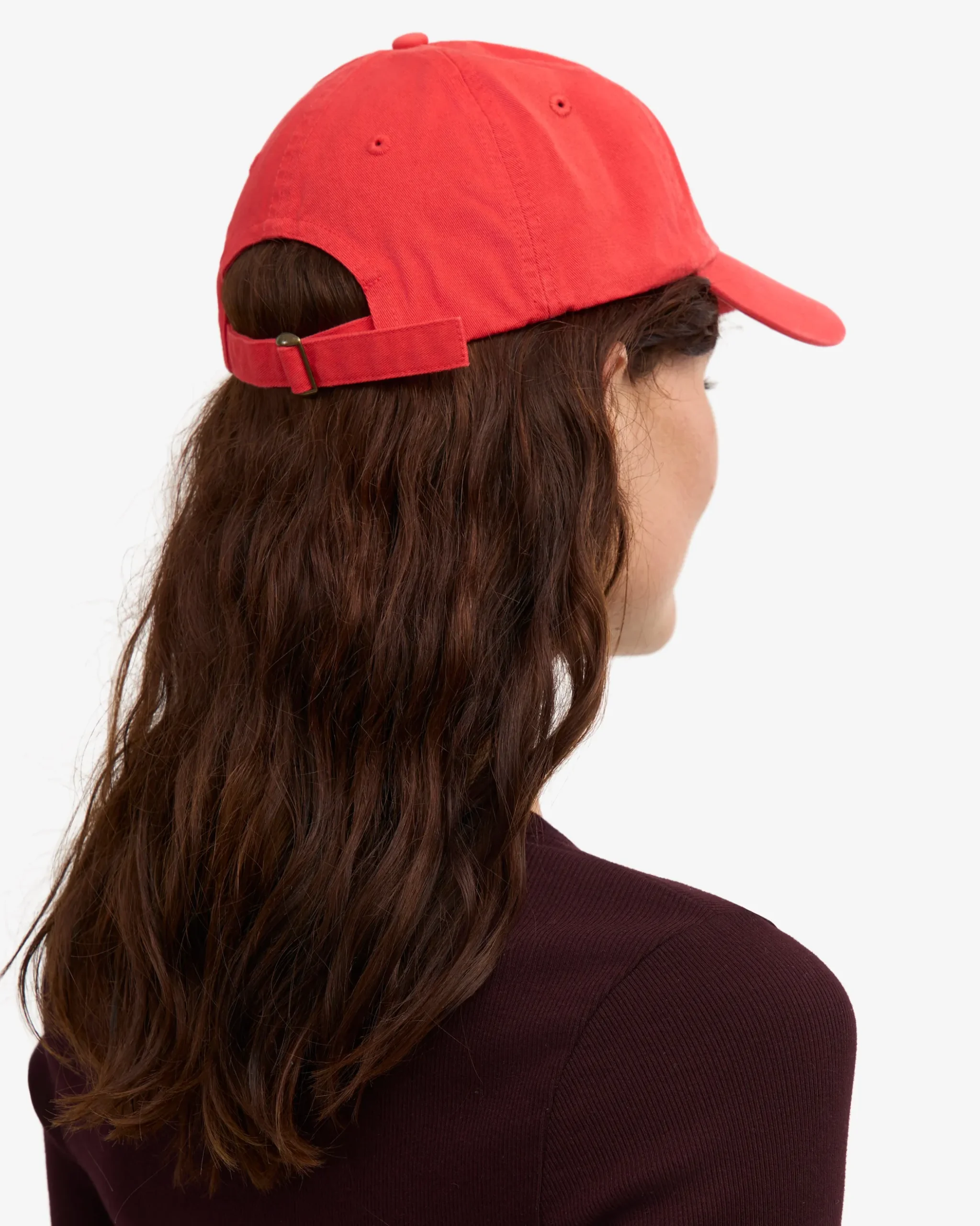 Organic Cotton Cap - Red Tangerine