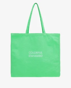 Organic Cotton Tote Bag - Spring Green
