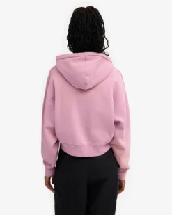 Organic Crop Zip Hood - Cherry Blossom