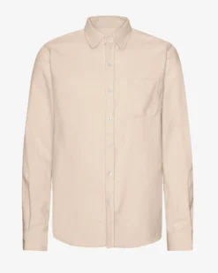 Organic Flannel Shirt - Ivory White