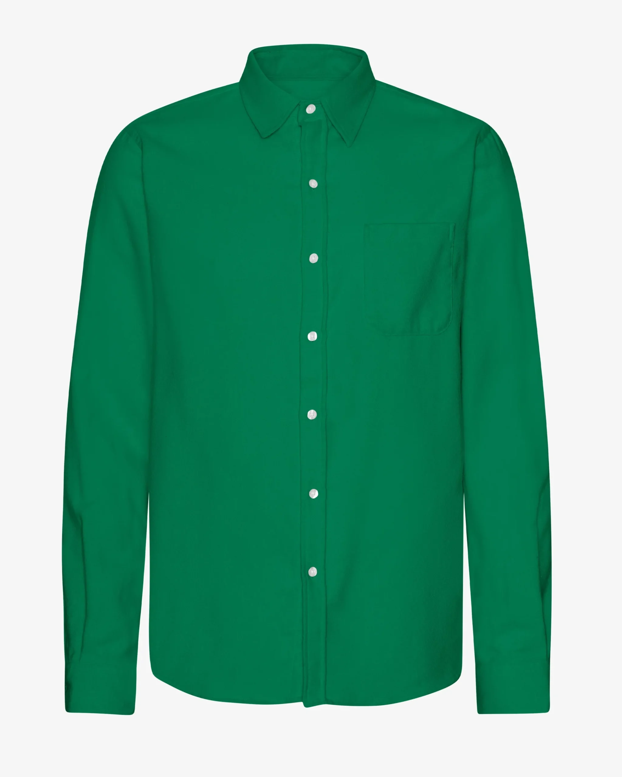 Organic Flannel Shirt - Kelly Green