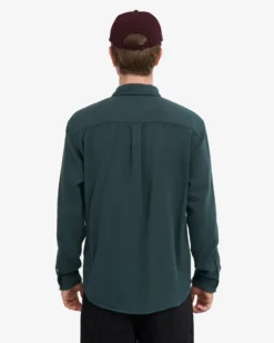 Organic Flannel Shirt - Ocean Green