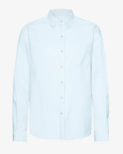 Organic Flannel Shirt - Polar Blue