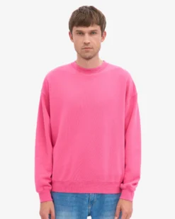 Organic Oversized Crew - Bubblegum Pink