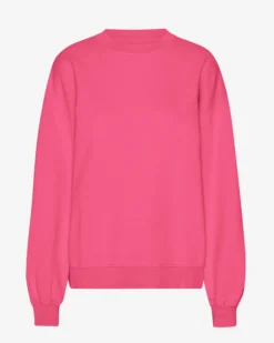 Organic Oversized Crew - Bubblegum Pink