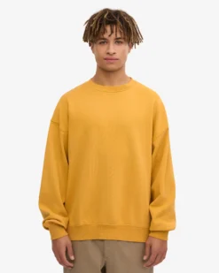 Organic Oversized Crew - Burned Yellow