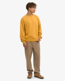 Organic Oversized Crew - Burned Yellow