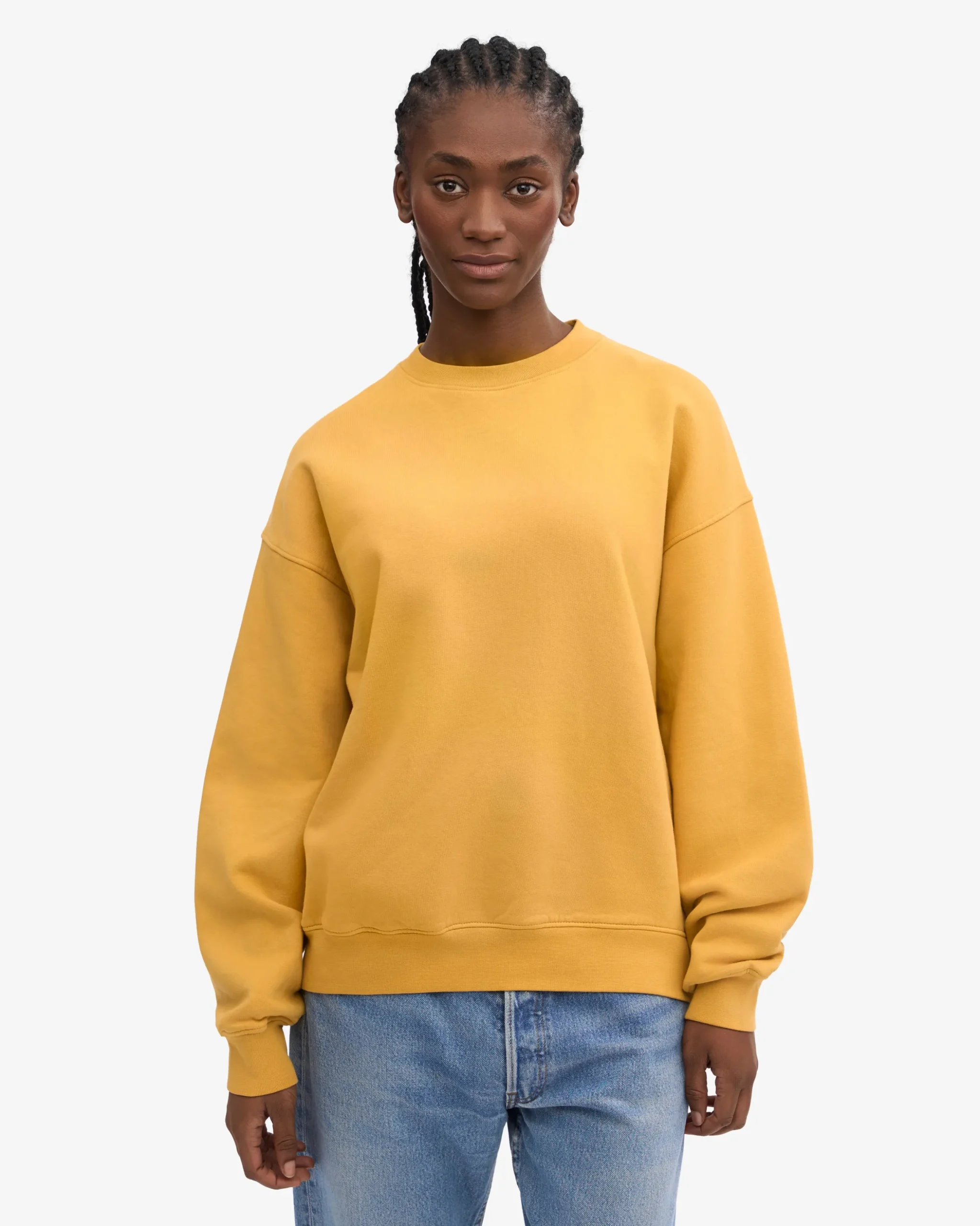 Organic Oversized Crew - Burned Yellow