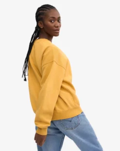 Organic Oversized Crew - Burned Yellow
