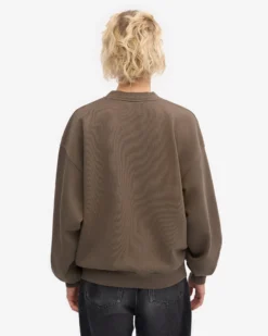 Organic Oversized Crew - Cedar Brown