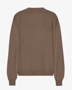 Organic Oversized Crew - Cedar Brown