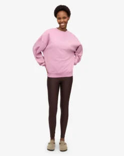 Organic Oversized Crew - Cherry Blossom