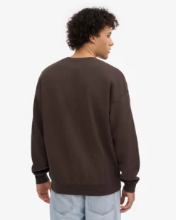 Organic Oversized Crew - Coffee Brown