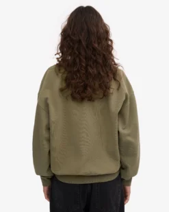 Organic Oversized Crew - Dusty Olive