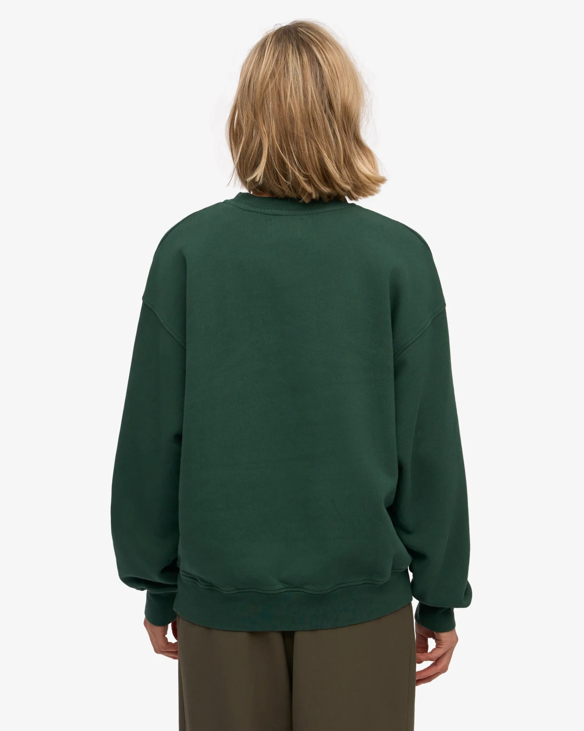 Organic Oversized Crew - Emerald Green