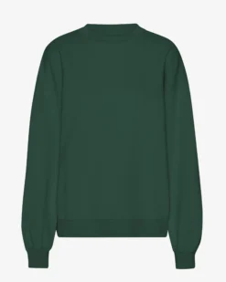 Organic Oversized Crew - Emerald Green