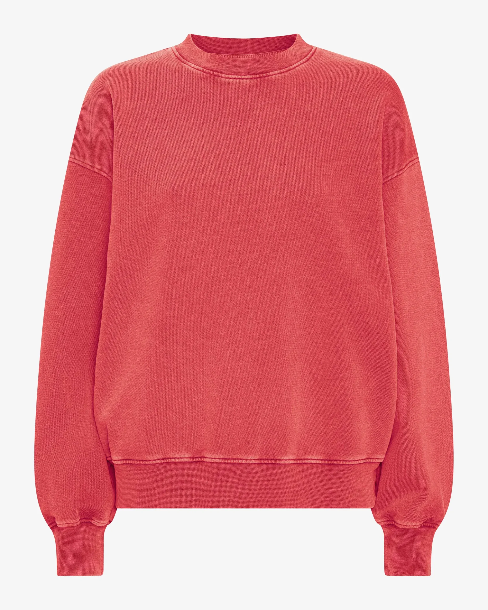Organic Oversized Crew - Faded Red