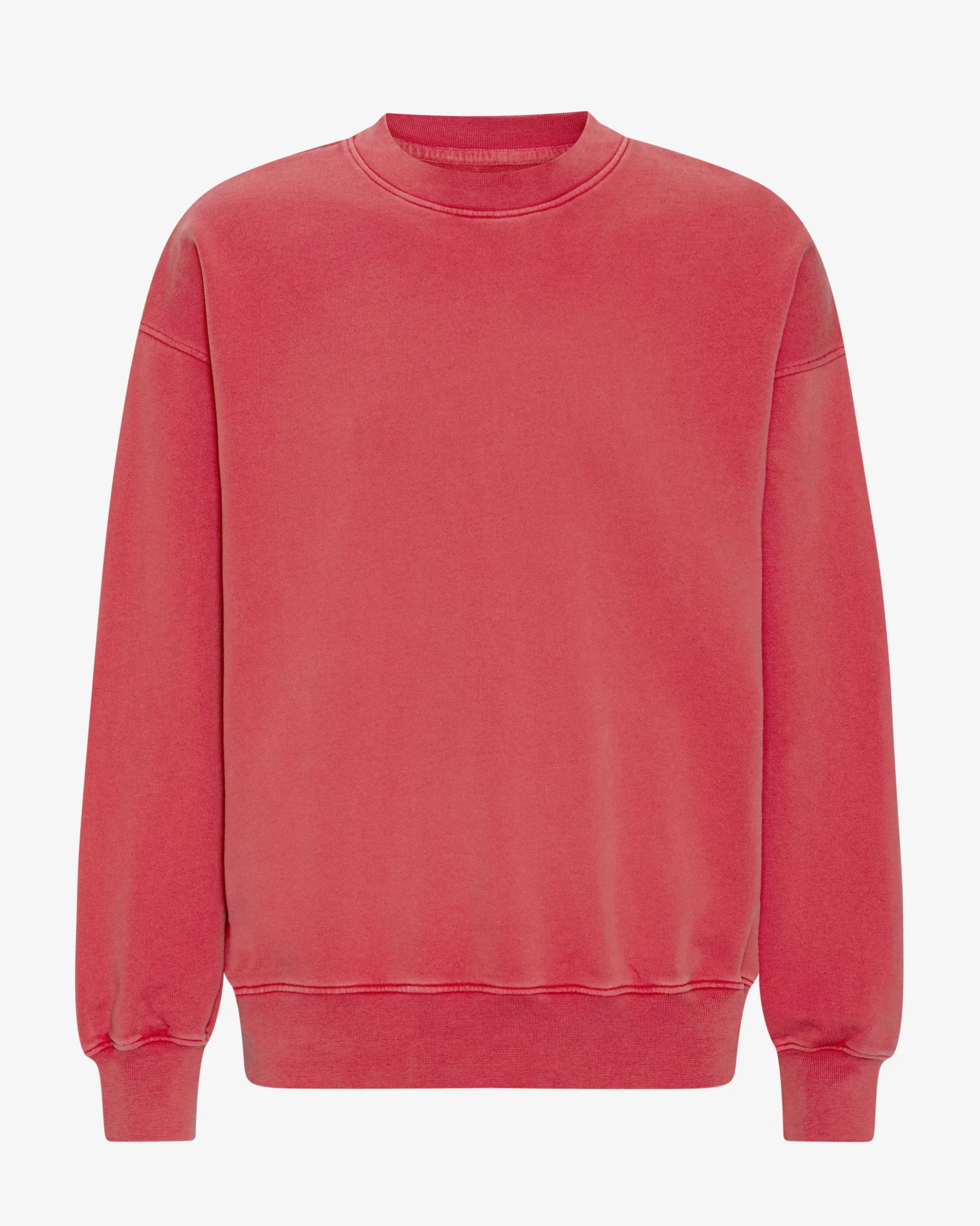 Organic Oversized Crew - Faded Red